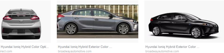  Hyundai Ioniq Hybrid Colors