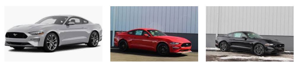 Mustang GT Premium fastback Colors