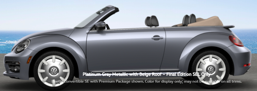 Volkswagen Bettle Convertible Platinum Gray Metallic