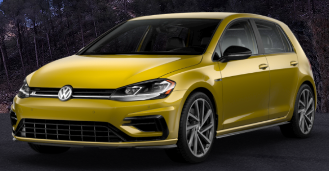 Volkswagen Golf R Curry Yellow