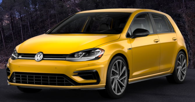 Volkswagen Golf R Ginster Yellow